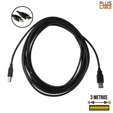 Cabo Impressora USB 3m PC-USB3001 Plus Cable